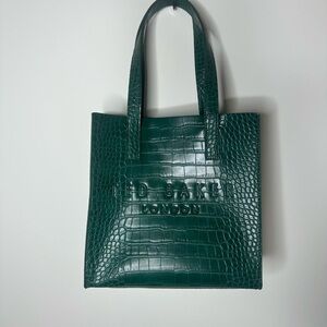 Ted Baker Forest Green Embossed Tote